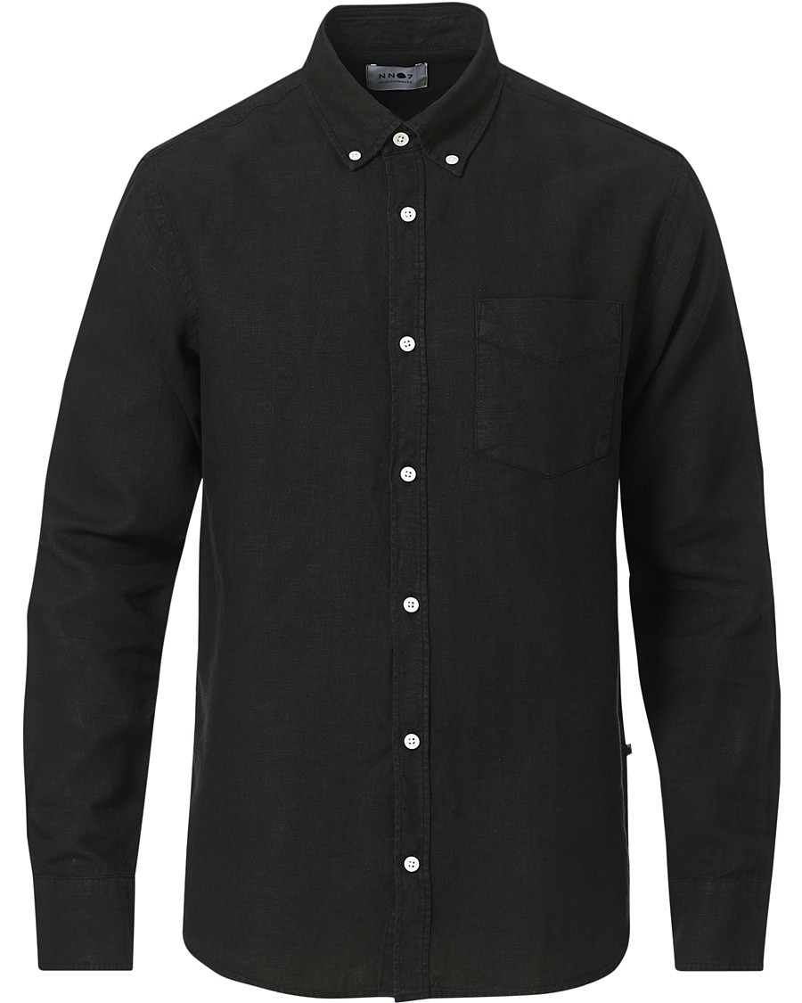 NN07 Levon Linen Shirt Black NN07 Levon Linen Shirt Black