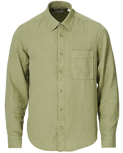 NN07 Arne Tencel/Linen Shirt Oil Green