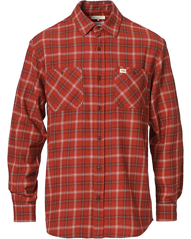 Flanellskjorter |  Filip Lumber Light Flannel Shirt Poppy Red