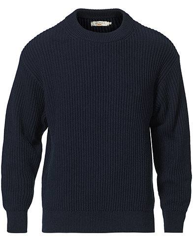 Nudie Jeans Frank Chunky Rib Sweater Navy