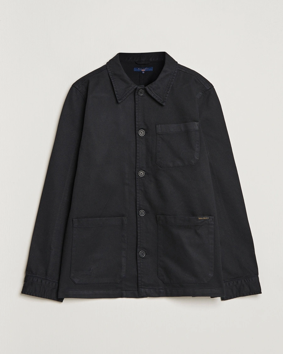 Herre | Overshirts | Nudie Jeans | Barney Worker Overshirt Black