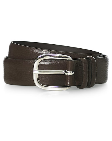 Herre | Belte | Orciani | Grained Leather Belt 3,5 cm Ebony