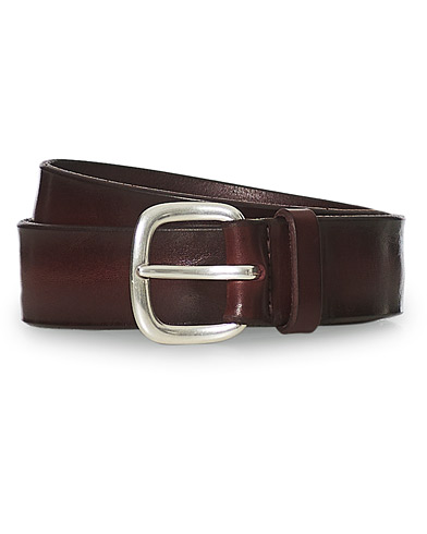 Herre | Belte | Orciani | Vachetta Leather Belt 3,5 cm Bordeaux