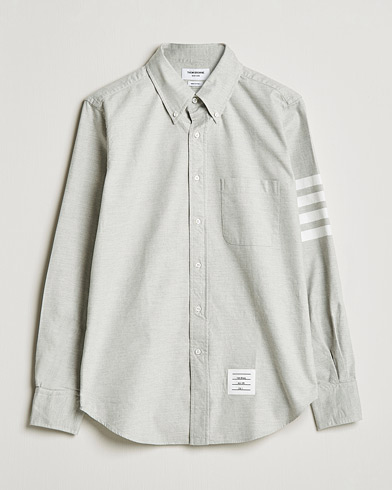 Herre | Thom Browne | Thom Browne | 4 Bar Flannel Shirt Light Grey