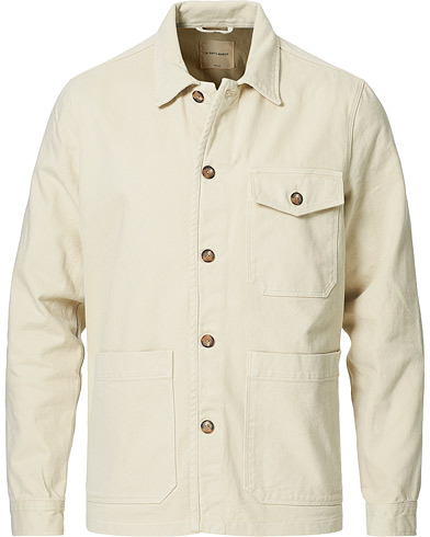 Herre | Overshirts | A Day's March | Sturdy Twill Patch Pocket Overshirt Desert