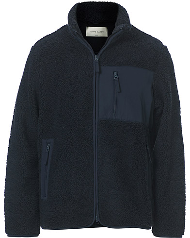 A Day\'s March Granån Recycled Fleece Jacket Navy