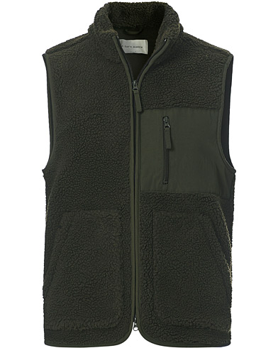 Herre | Business & Beyond | A Day's March | Arvån Recycled Fleece Vest Olive