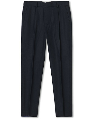 Bukser |  Crovie Wool Trousers Navy