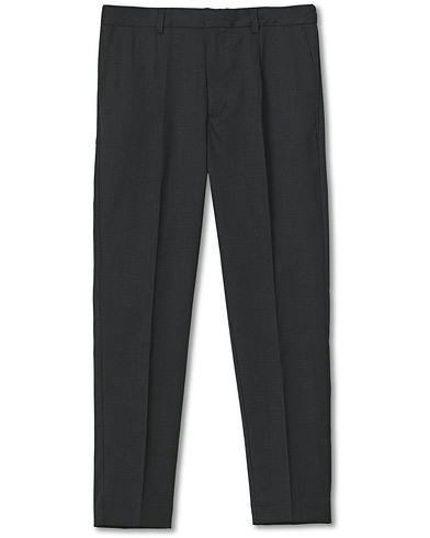Herre | Bukser | A Day's March | Smart Trousers Wool Twill Charcoal