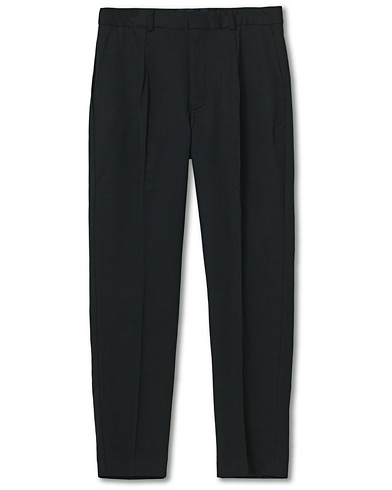 Herre | Bukser | A Day's March | Smart Trousers Wool Twill Black