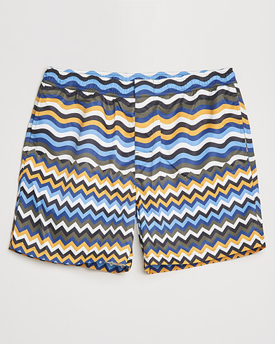 Luxury Brands |  Zig Zag Print Swim Shorts Multicolour