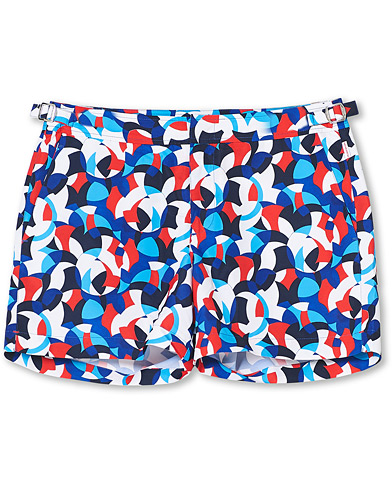 Herre | Badeshorts | Orlebar Brown | Setter Moissan Printed Swim Shorts Red/Blue