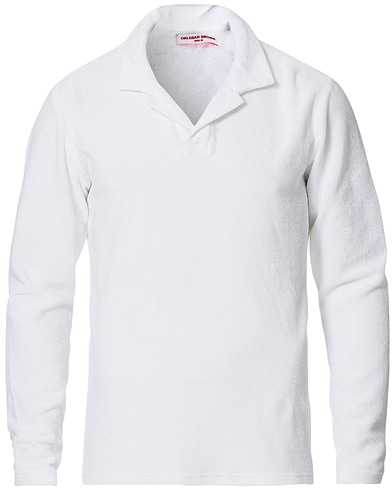 Herre |  | Orlebar Brown | Terry Long Sleeve Polo White
