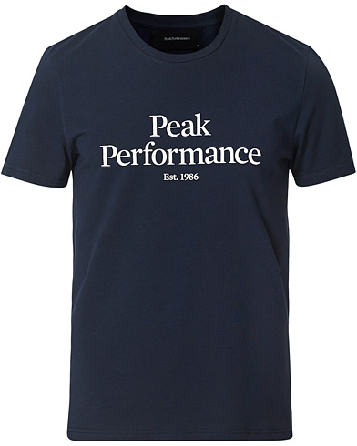 Herre |  | Peak Performance | Original Logo Crew Neck Tee Blue Shadow