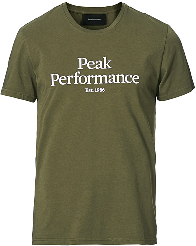 Peak Performance Original Logo Crew Neck Tee Pine Neddle