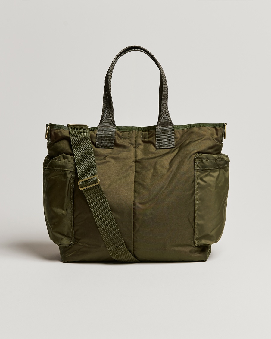 Porter-Yoshida & Co. Force 2Way Tote Bag Olive Drab – Grønn
