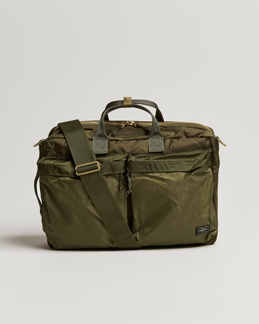 Porter-Yoshida & Co.Force 3Way BriefcaseOlive Drab – Grønn