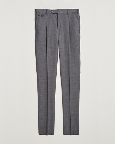 Herre | Penbukser | PT01 | Gentleman Fit Wool Trousers Medium Grey