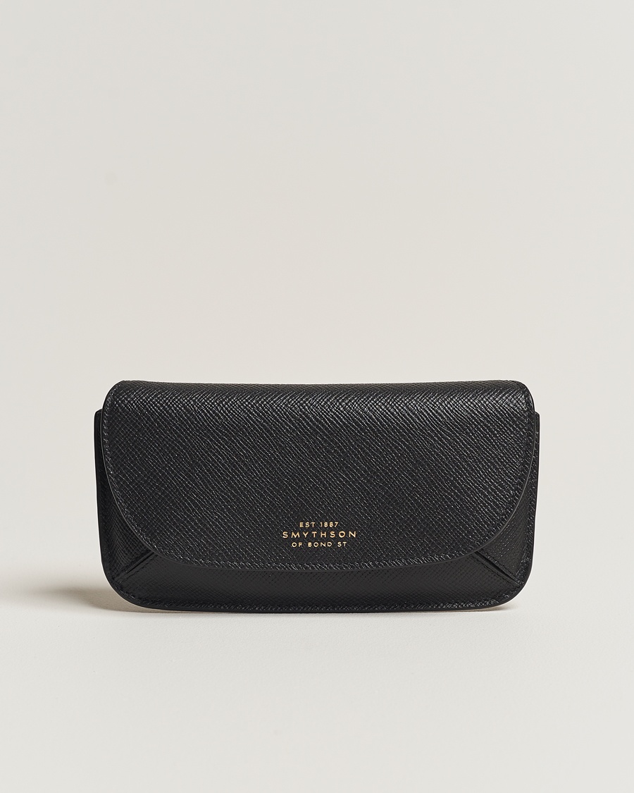 Smythson Panama Hard Sunglasses Case Black – Svart