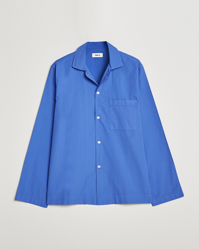 Herre | Resirkulert | Tekla | Poplin Pyjama Shirt Royal Blue