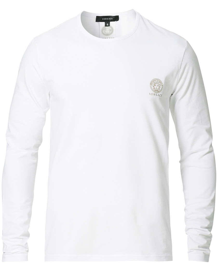 Herre | Versace | Versace | Medusa Long Sleeve Tee White