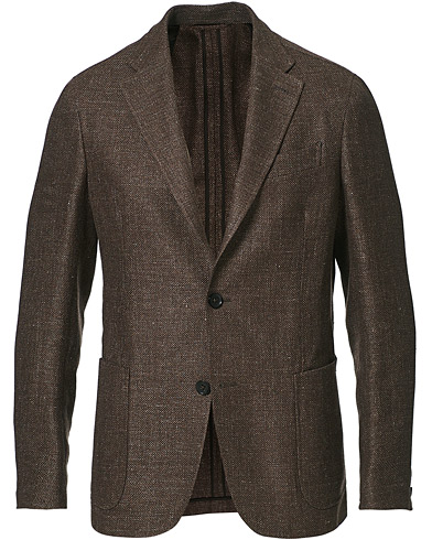 Ullblazer |  Wool/Linen Informale Blazer Brown Melange