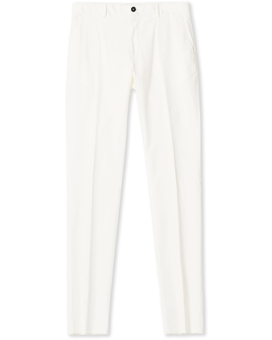Ermenegildo Zegna Slim Fit Premium Cotton Chinos Off White