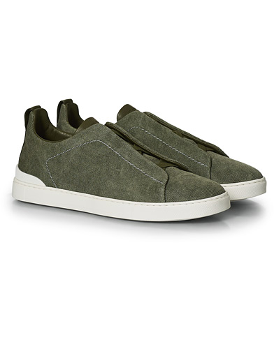 Nytt i butikken |  Triple Stitch Elasticated Sneakers Sage Green
