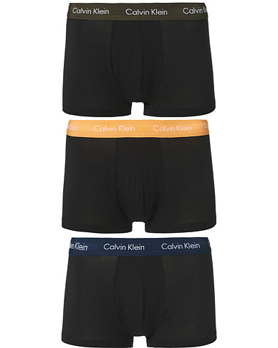 Calvin Klein Cotton Stretch Trunk 3-Pack Orange/Blue/Green