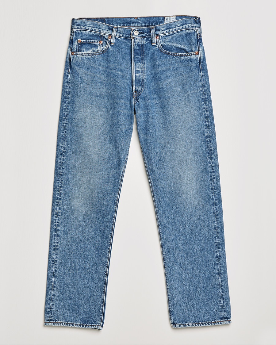 orSlow Straight Fit 105 Selvedge Jeans Denim Used – Blå