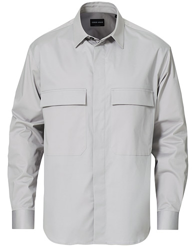  |  Cotton Overshirt Light Grey