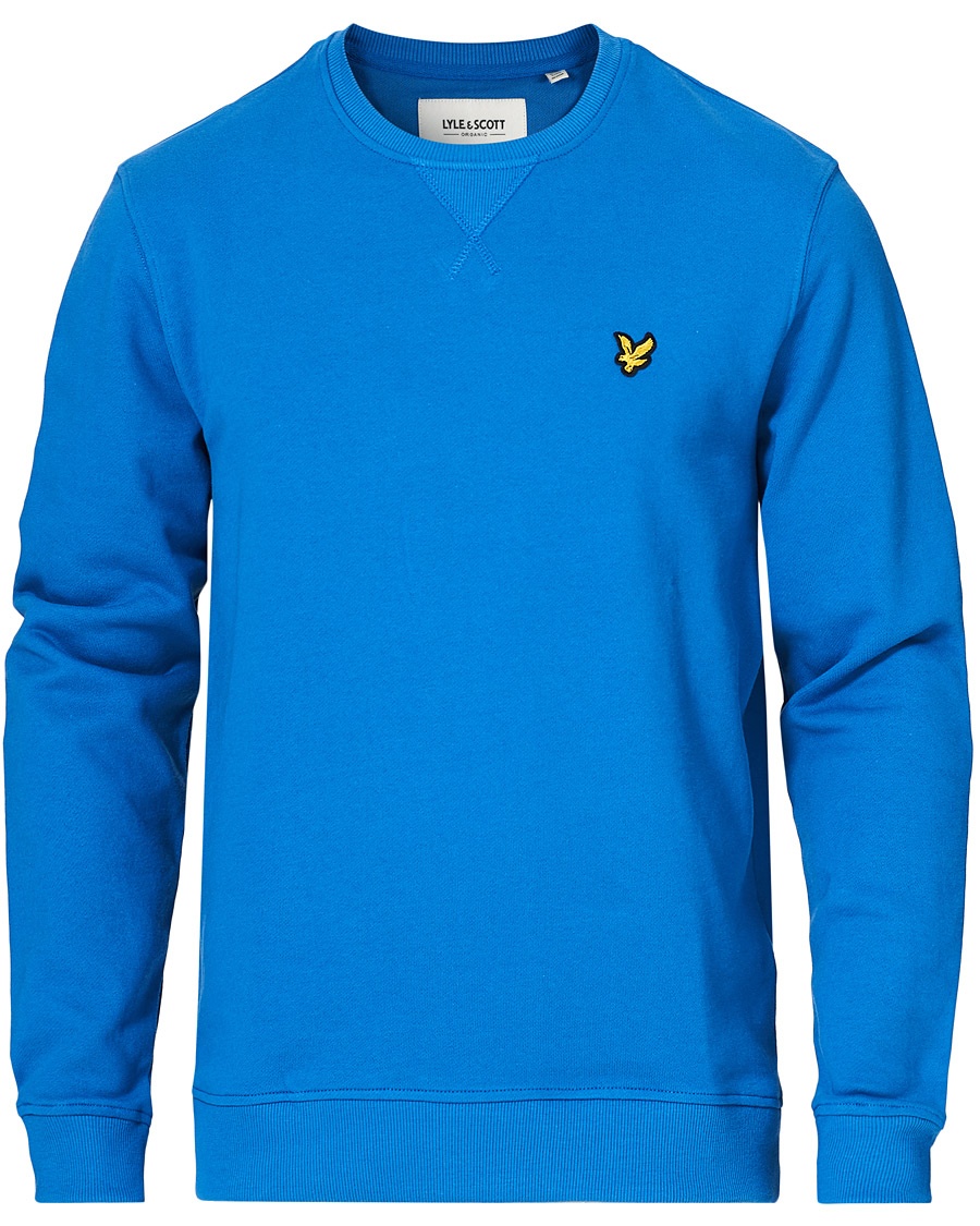 Lyle & Scott Crew Neck Organic Cotton Sweatshirt Spring Blue Lyle & Scott Crew Neck Organic Cotton Sweatshirt Spring Blue