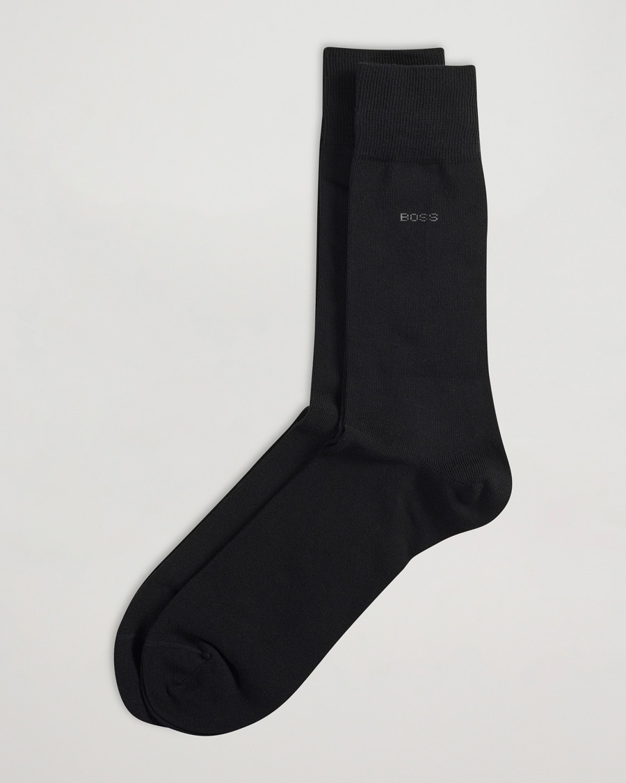 BOSS BLACK 2-Pack RS Uni Socks Black – Svart