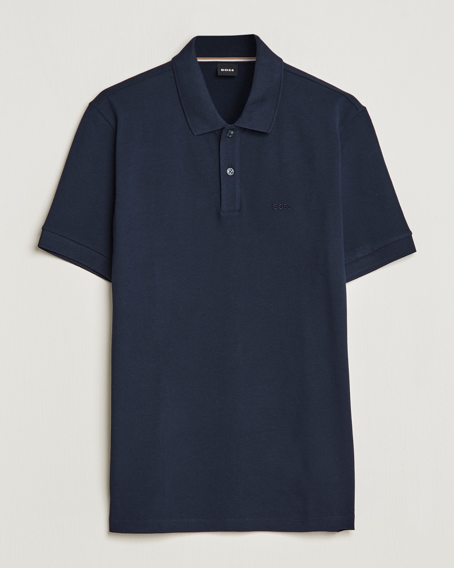 BOSS BLACK Pallas Polo Dark Blue – Blå