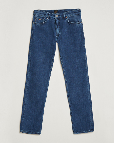 Herre | BOSS ORANGE | BOSS ORANGE | Maine Regular Fit Super Stretch Jeans Lagoon Blue