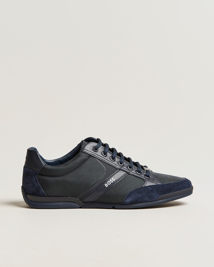 Herre | | BOSS Athleisure | Saturn Low Sneaker Navy