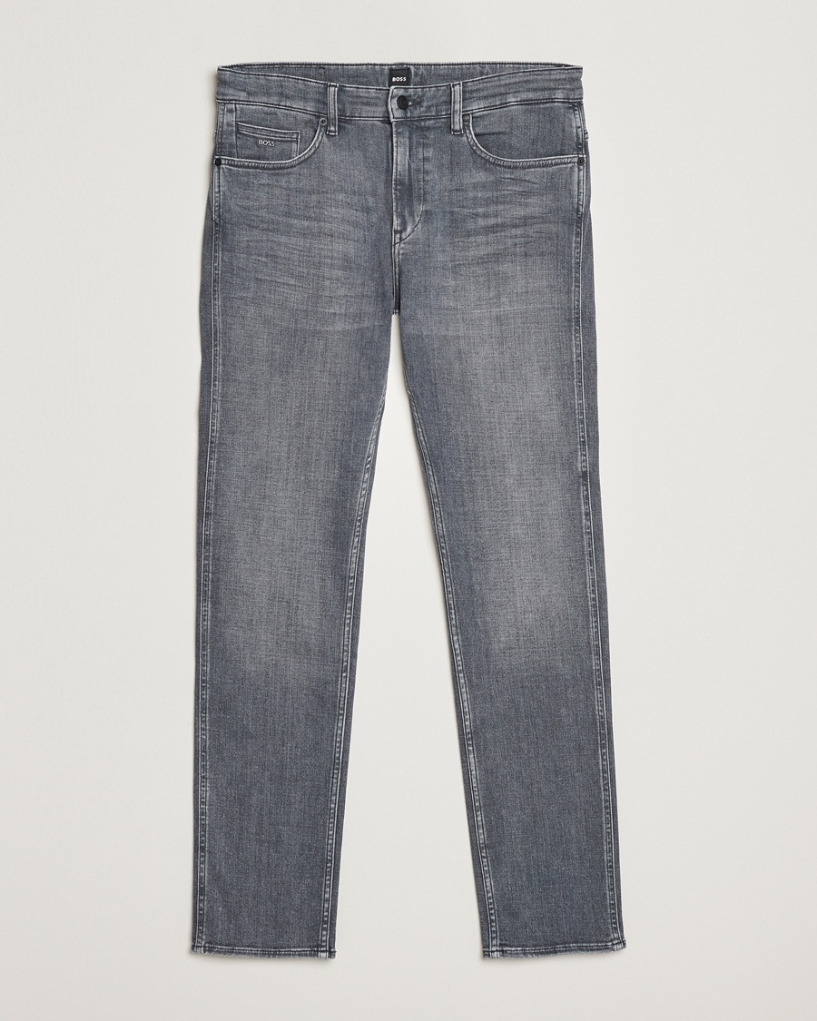 Herre | | BOSS BLACK | Delaware Slim Fit Stretch Jeans Medium Grey