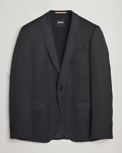 Herre | Dresser | BOSS | Huge Slim Fit Wool Blazer Black