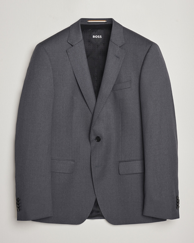 Dressjakker |  Huge Slim Fit Wool Blazer Dark Grey