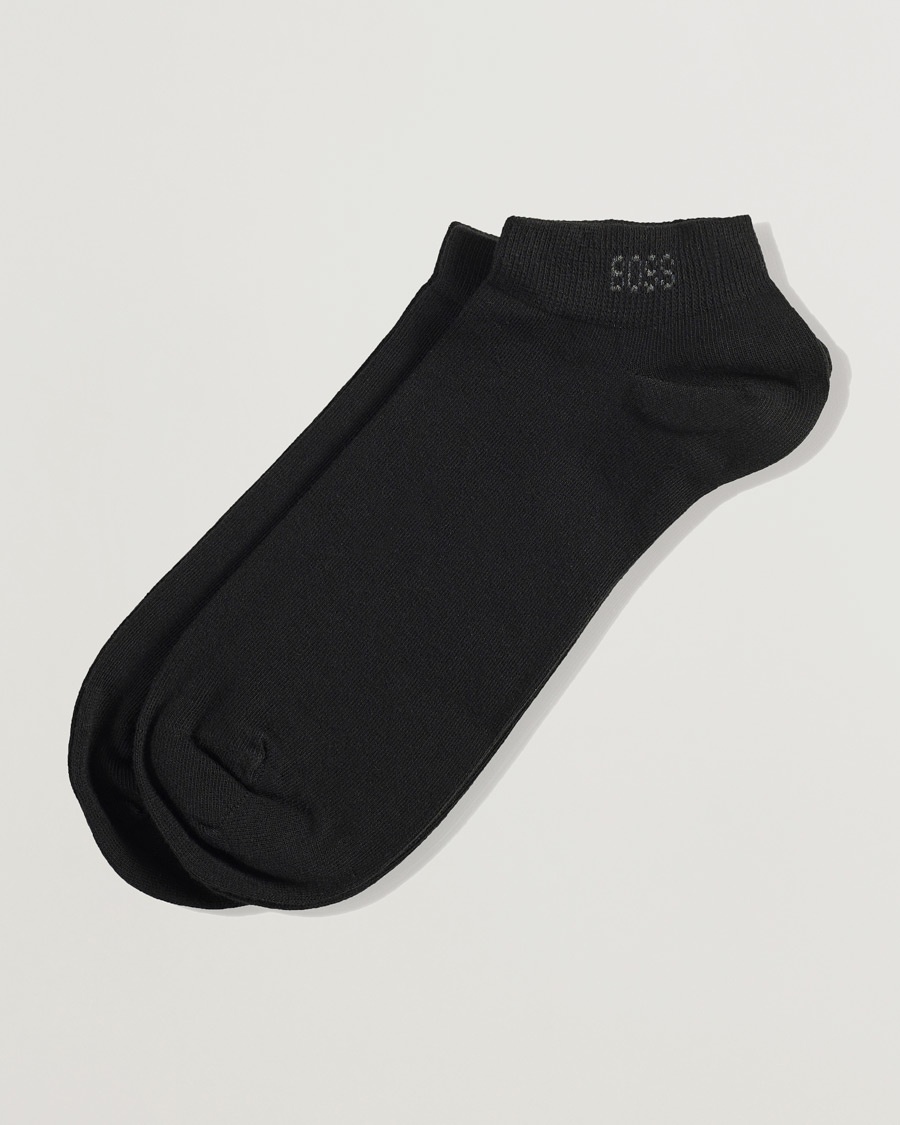 BOSS BLACK 2-Pack Sneaker Socks Black – Svart