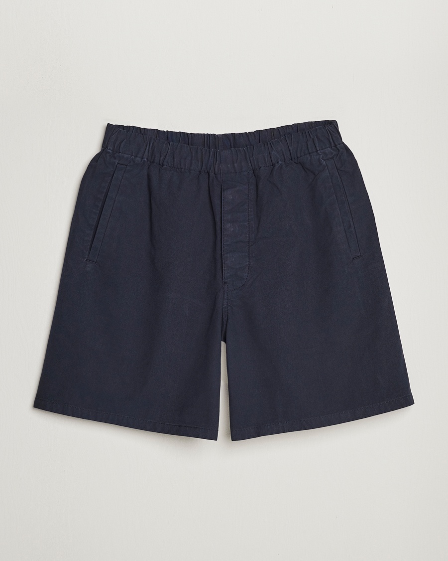 Herre | | Barbour White Label | Dillon Cotton Drawstring Shorts Navy