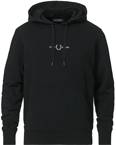  |  Embroidered Hooded Sweatshirt Black