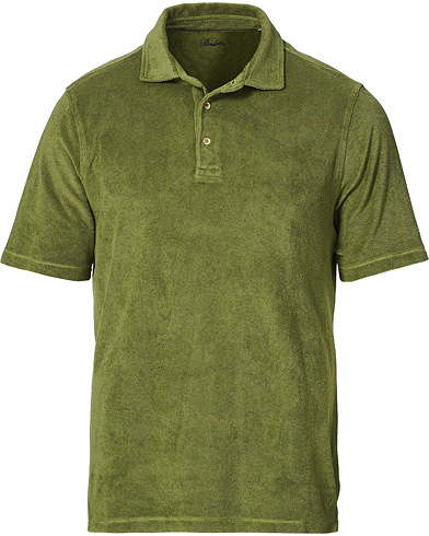 Kortermet piké |  Towelling Cotton Poloshirt Green