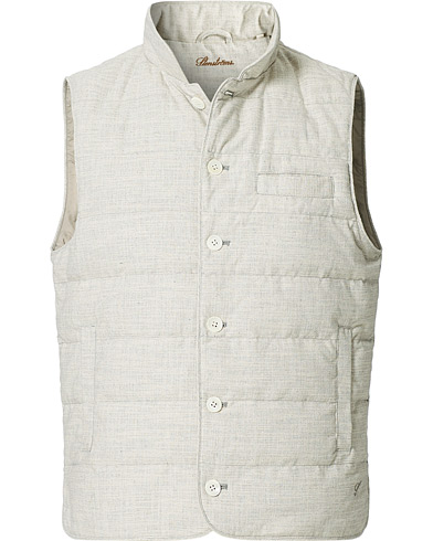  |  Quilted Cotton Linen Vest Grey