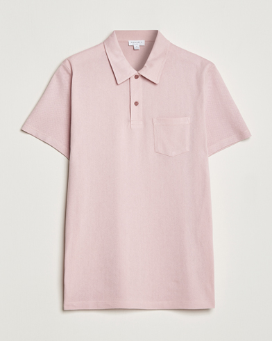 Herre | Kortermet piké | Sunspel | Riviera Polo Shirt Shell Pink