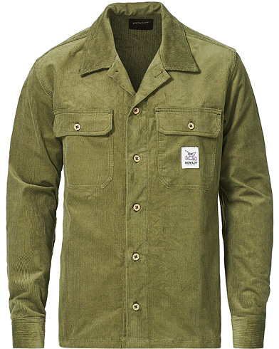 Howlin\' Summer Cord Pocket Overshirt Green
