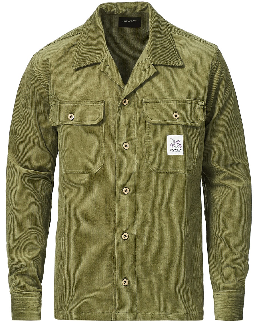 Howlin\' Summer Cord Pocket Overshirt Green Howlin\' Summer Cord Pocket Overshirt Green