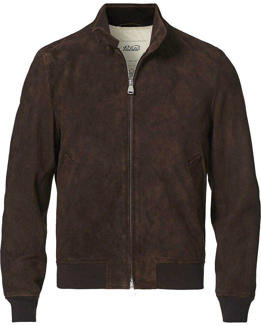Valstar Suede Zip Blouson Dark Brown Valstar Suede Zip Blouson Dark Brown