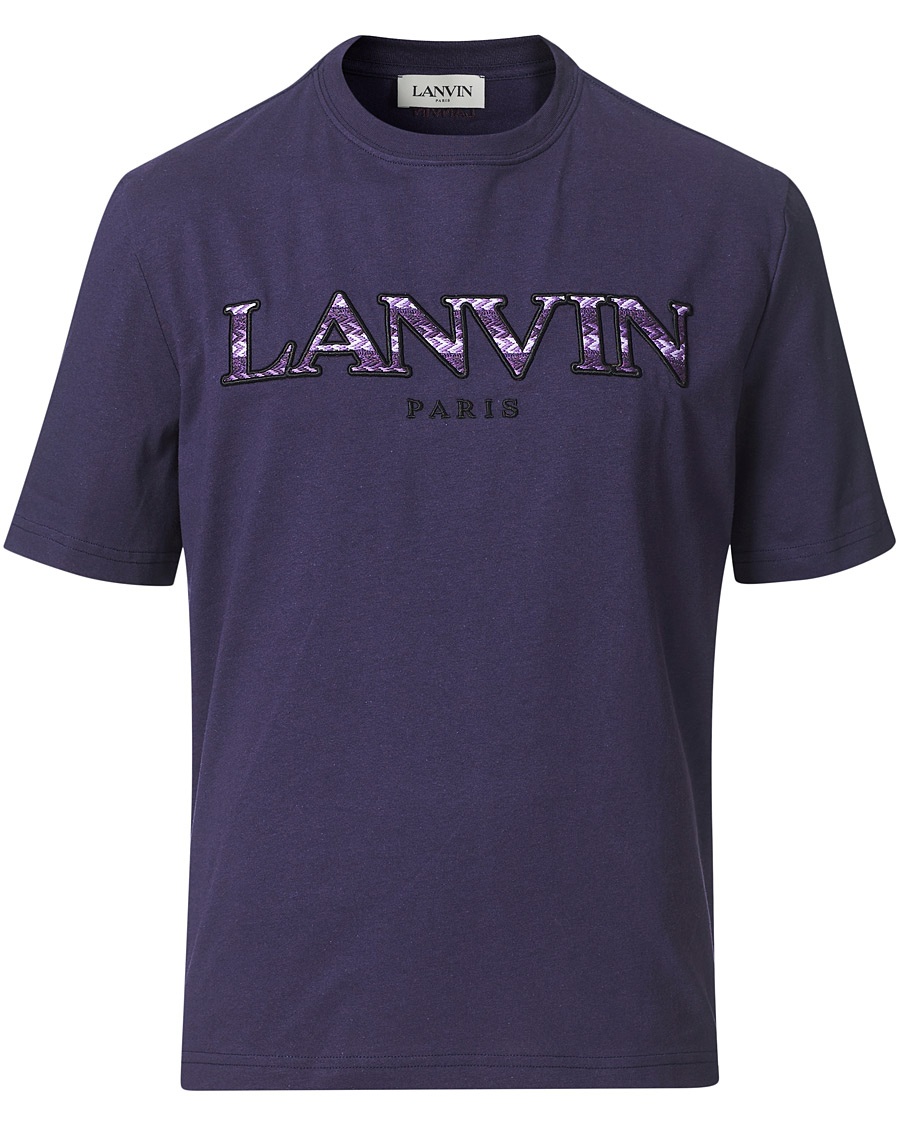 Lanvin Curb Logo T-Shirt Aged Purple Lanvin Curb Logo T-Shirt Aged Purple