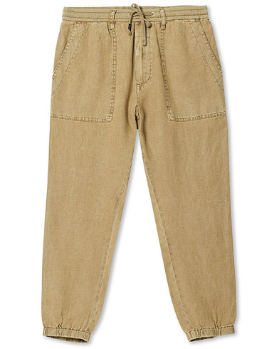 Herre |  | Replay | Linen Drawstring Pants Khaki